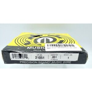 Precision Brand 21051 Music Wire .051 Spring Tempered 1 lb Roll Steel Wire